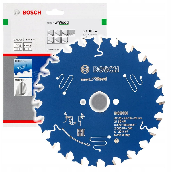 Bosch Accessories Expert for Wood 2608644006 Körfűrészlap 130 x 20 x 1.6 mm Fogak száma (collonként): 24 1 db