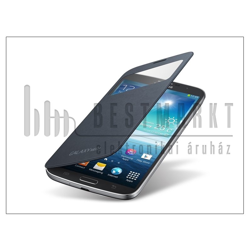 Samsung i9200 Galaxy Mega 6.3 View Cover flipes hátlap on/off funkcióval - EF-CI920BBEGWW gyári - black (EF-CI920BBEGWW)