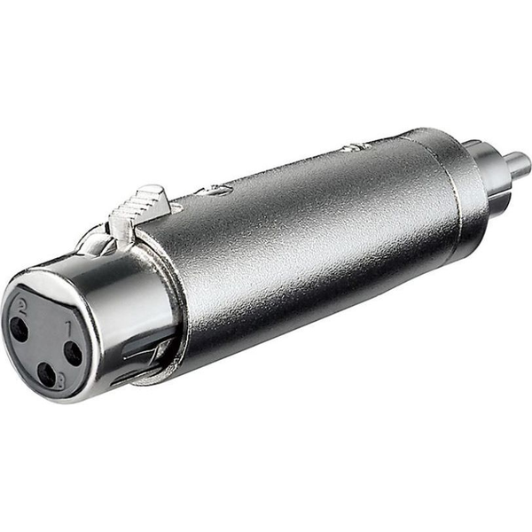 Microconnect XLRFG csatlakozó átlakító RCA XLR Ezüst