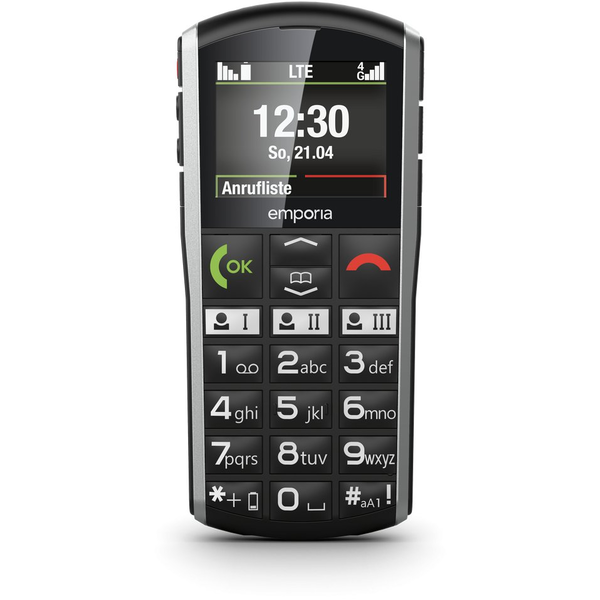 Emporia SIMPLICITY-LTE 5,08 cm (2") 90 g Sort, Sølv Begynder telefon