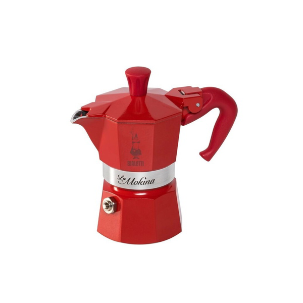 Bialetti La Mokina 1 személyes Kotyogós kávéfőző - Piros