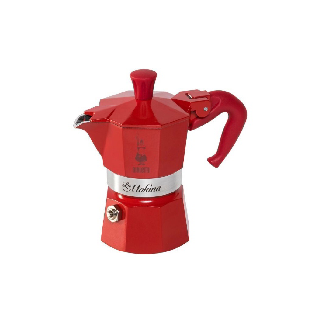 Bialetti La Mokina 1 személyes Kotyogós kávéfőző - Piros (000134)