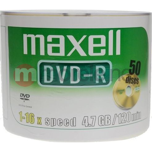 MAXELL DVD lemez -R 4.7GB 50db/Henger 16x Shrink