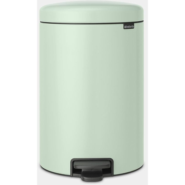 Brabantia NewIcon pedálos hulladékgyűjtő szagmentesen záródó Soft-Close fedél, műanyag tartály, 20L - Y méret, acél, jáde zöld - 233920