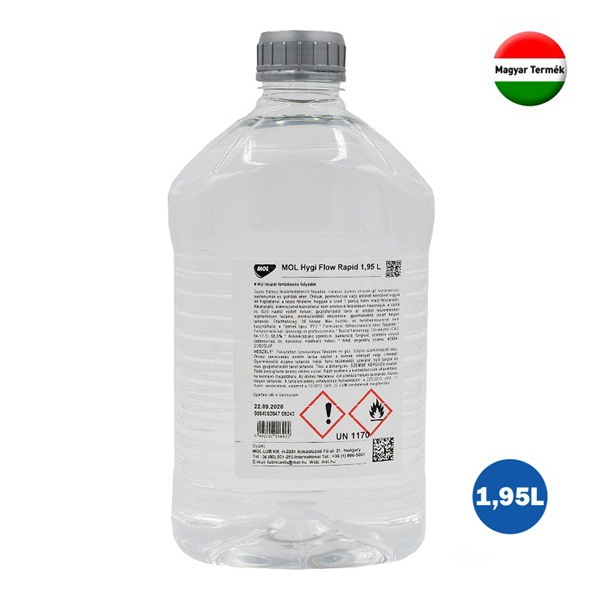 MOL Hygi Flow Rapid alkoholos felület tisztító folyadék (fertőtlenítő, 1950 ml) (19010534)