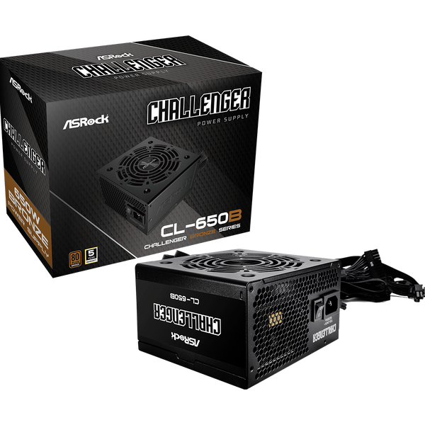 ASRock 650W CL-650B Challanger 80+ Bronze Tápegység