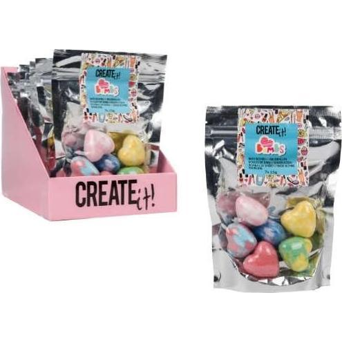 Canenco Create it! Zestaw 7 Bomb do kąpieli serduszka