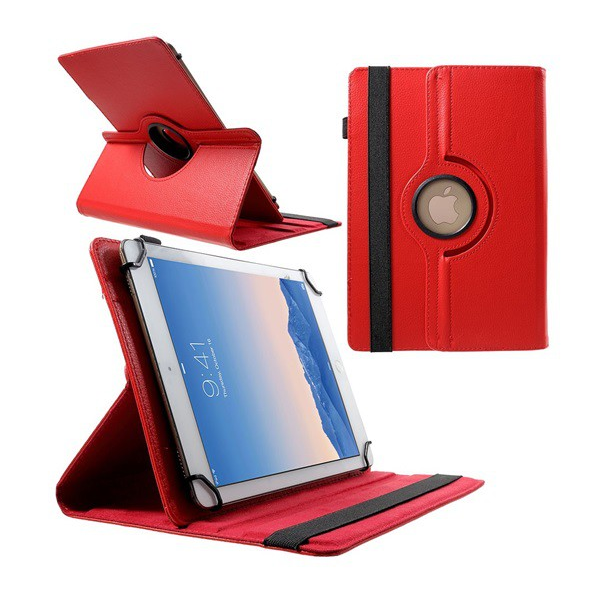 Tok álló, bőr hatású (FLIP, asztali tartó funkció, univerzális, 360°-ban forgatható, 9-10