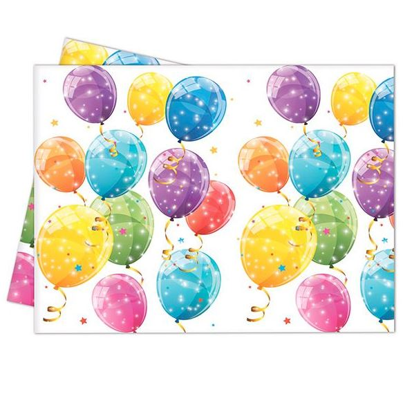 Procos Csillogó lufis műanyag asztalterítő (88151) (P88151)