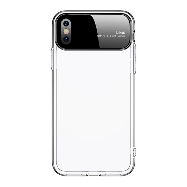 JOYROOM DREAMLAND telefonvédő szilikon keret (edzett üveg hátlap) ÁTLÁTSZÓ [Apple iPhone XS Max 6.5]