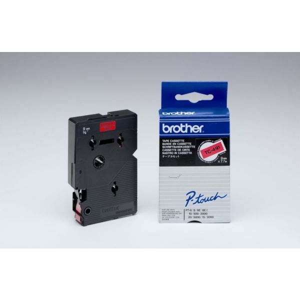 PTOUCH 9MM RED BLACK FOR PTOUCH 500/8E/2 3 5