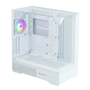 Zalman P40 Prism Midi Torony Számítógépház + 1db 120mm ARGB ventilátor - Fehér