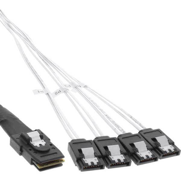 InLine 27610A cavo Serial Attached SCSI (SAS) Rosso