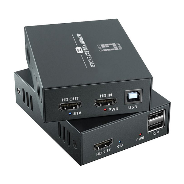 LevelOne HVE-8111 moltiplicatore AV Trasmettitore e ricevitore AV Nero