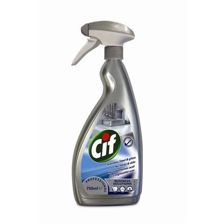 Cif rozsdamentes acél és üvegtisztító szer 750ml (7518666) (C7518666)