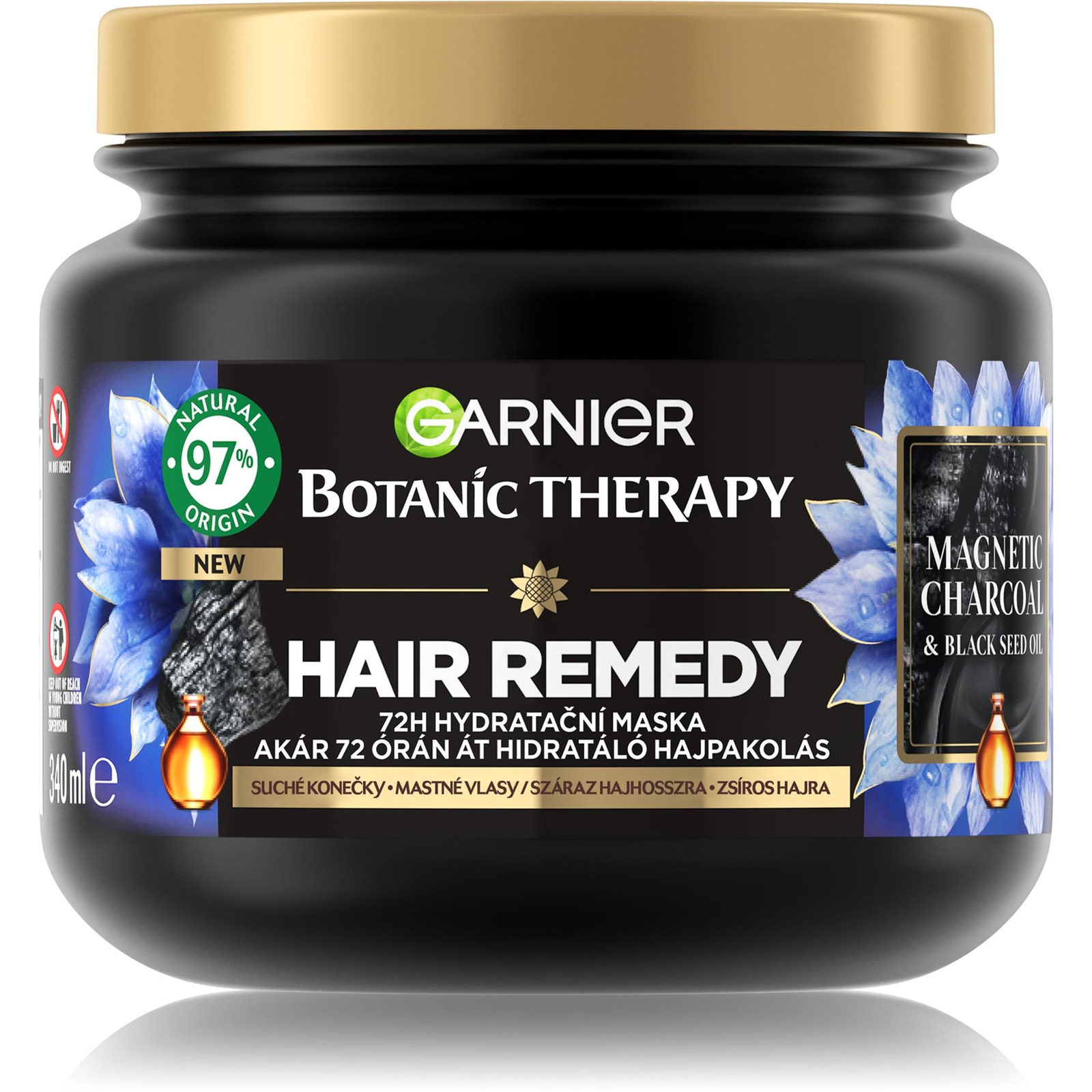 GARNIER Botanic Therapy Hair Remedy Magnetic Charcoal 340 ml (3600542510363)