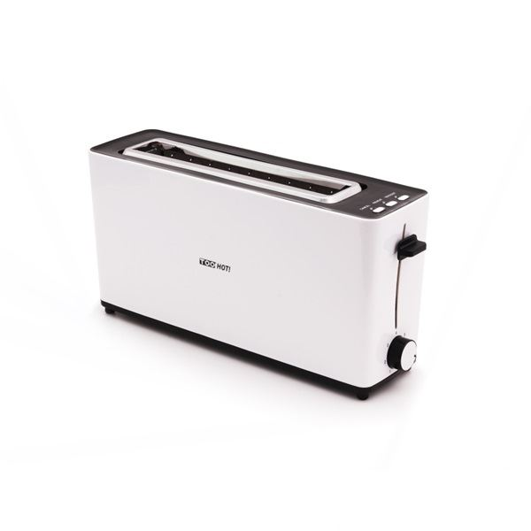 Тостер TOO TO-2SL107W-900W, 2 филийки, 900W, 7 степени на препичане, бял