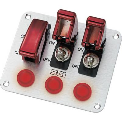 Gépjármű kezelőpanel 12 V/DC 20 A 1 x KI/BE Reteszelő TRU COMPONENTS TC-R18-P3A (1587938)