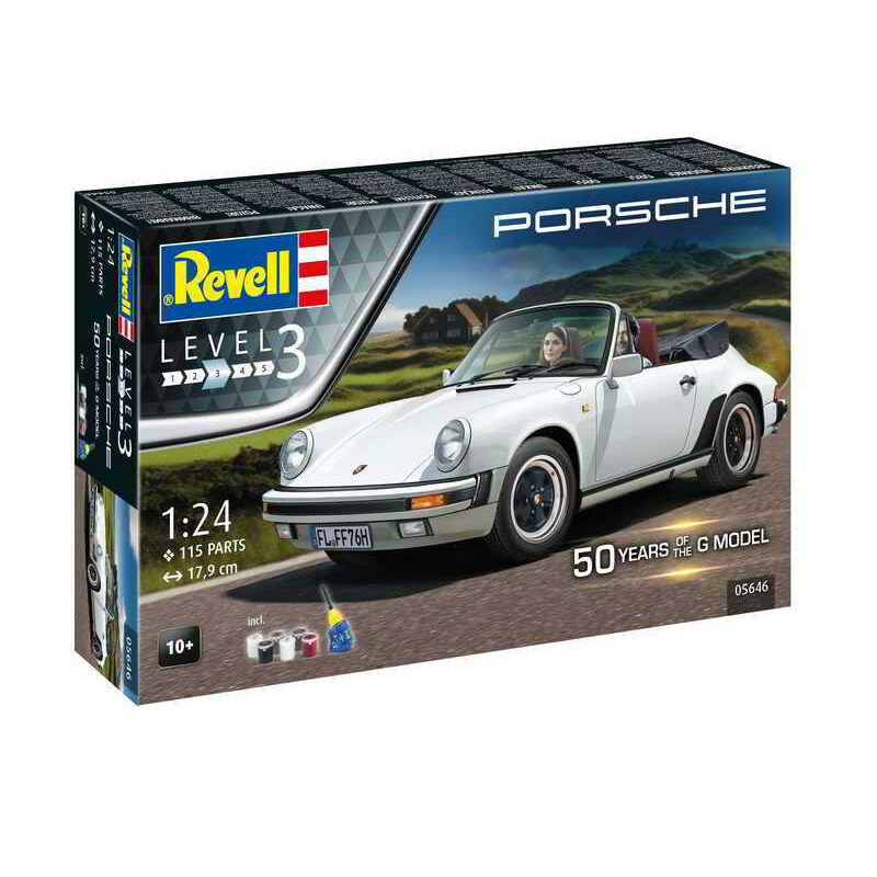 Revell 05646 Porsche 911 G-model 50 éves Jubileumi műanyag összeépíthető makett 1:24 (05646)