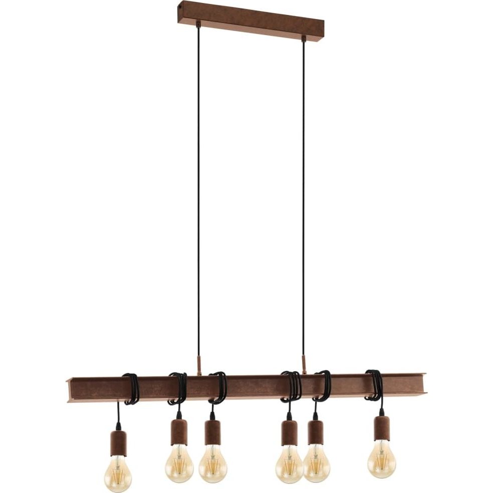 EGLO , 49859 , TOWNSHEND 4 , függeszték , E27 , 6X60W , IP20 (8016-uniw)