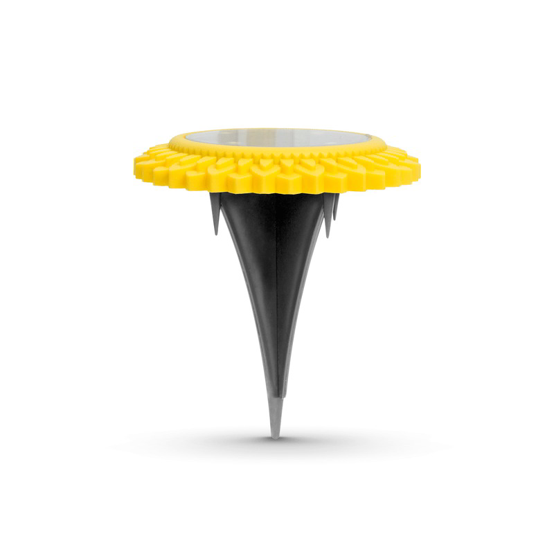 Garden of Eden 11767B Leszúrható kerti szolár lámpa sárga - Hideg fehér (11767B)