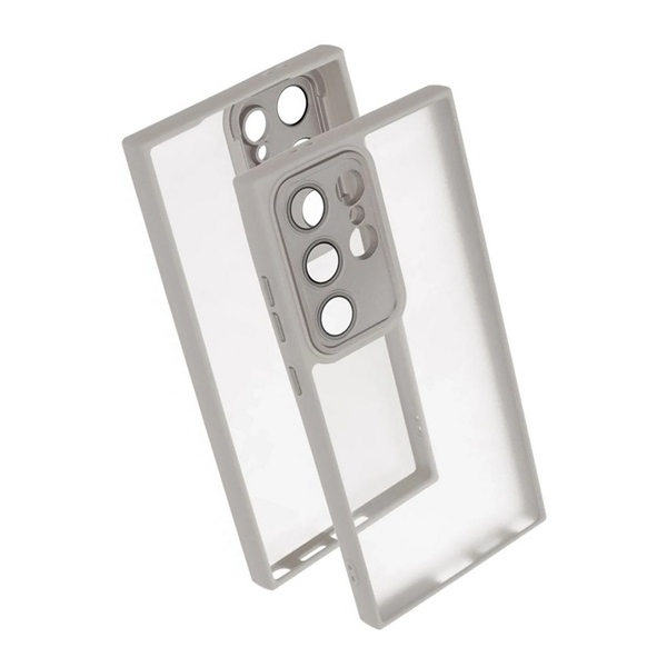 Gigapack Samsung Galaxy S25 Ultra Szilikon Kamera Védő Telefon Tok - Világosszürke (GP-165120)