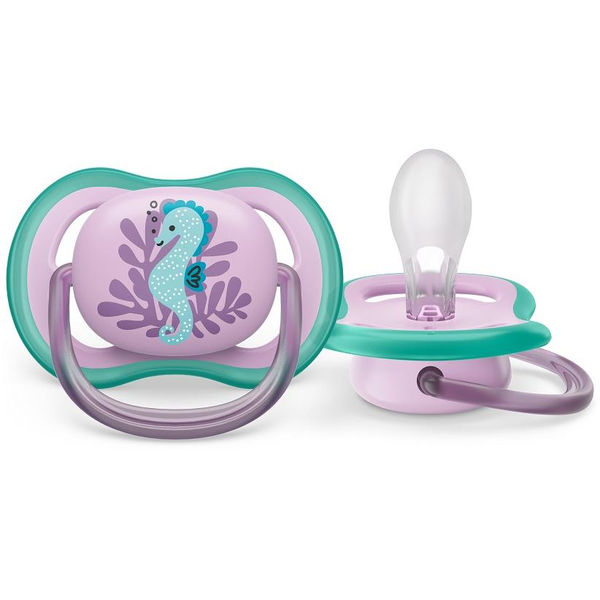 Philips AVENT SCF086/06 ciuccio per bambino Ciuccio classico Ortodontico Silicone Verde, Lillà