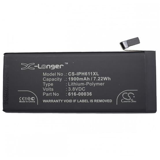 Cameron Sino Apple iPhone 6S 4.7 Li-Polymer 3.8V/1900mAh (Apple 616-00036 kompatibilis) akkumulátor (CS-IPH611XL)