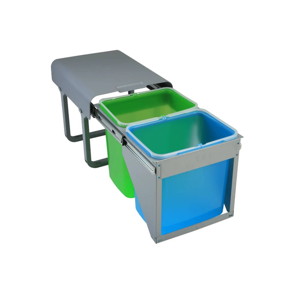 EKOTECH - Beépíthető hulladékgyűjtő EKKO FRONT 40 - 2x16 liter