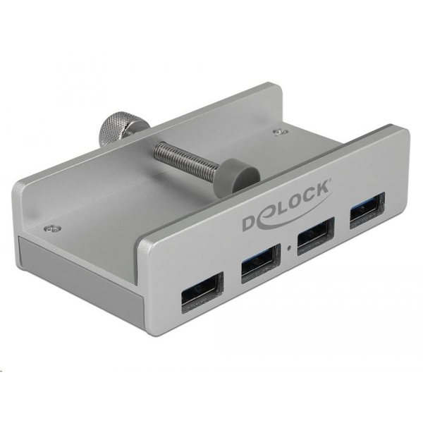 Externí USB 3.0 hub se 4 porty a aretačním šroubem Delock 64046