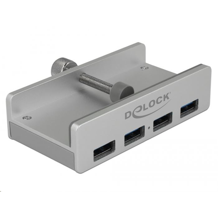 Delock külső USB 3.0 hub 4 bemenettel záró csavarral (64046) (64046)
