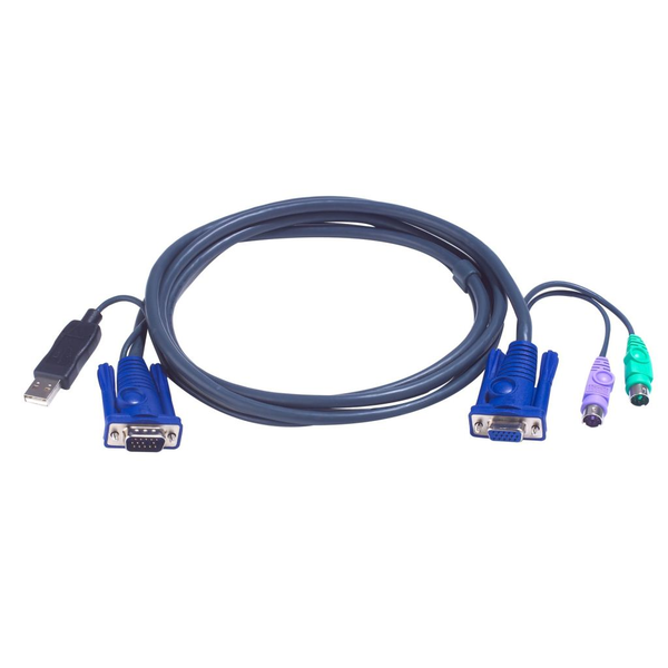ATEN 2L5503UP cavo per tastiera, video e mouse Nero 3 m