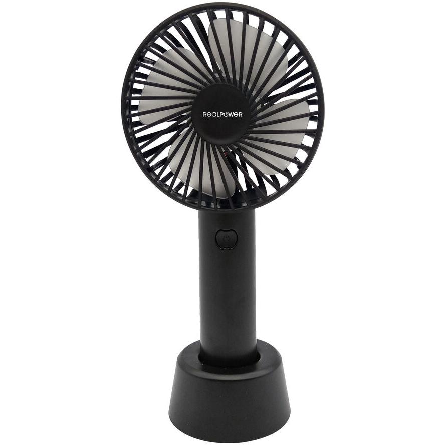 RealPower Ventilator Mobile Fan schwarz (303132) (303132)
