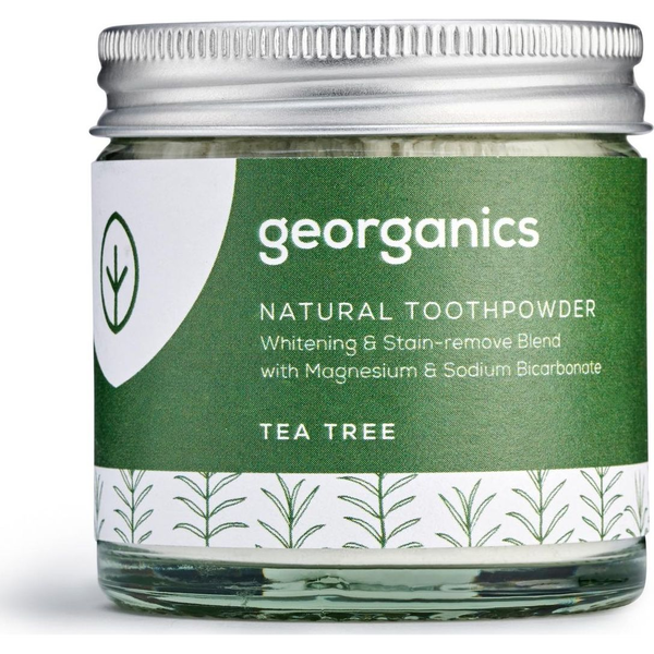 Blanqueador Dental En Polvo Bicarbonato Y Árbol De Té Georganics 60 Ml