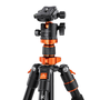 K&F Concept KF09.087V5 Kamera állvány (Tripod) + Gömbfej - Fekete