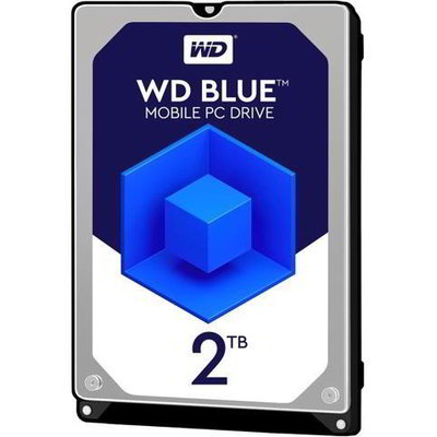 Твърд диск 2TB WD Blue PC Mobile, SATA 6Gb/s, 5400 rpm, 128MB, 2.5" (6.35cm)