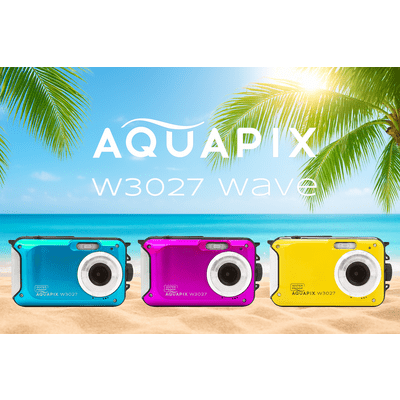 Easypix Aquapix W3027 Wave Digitális fényképezőgép - Világoskék (10035)