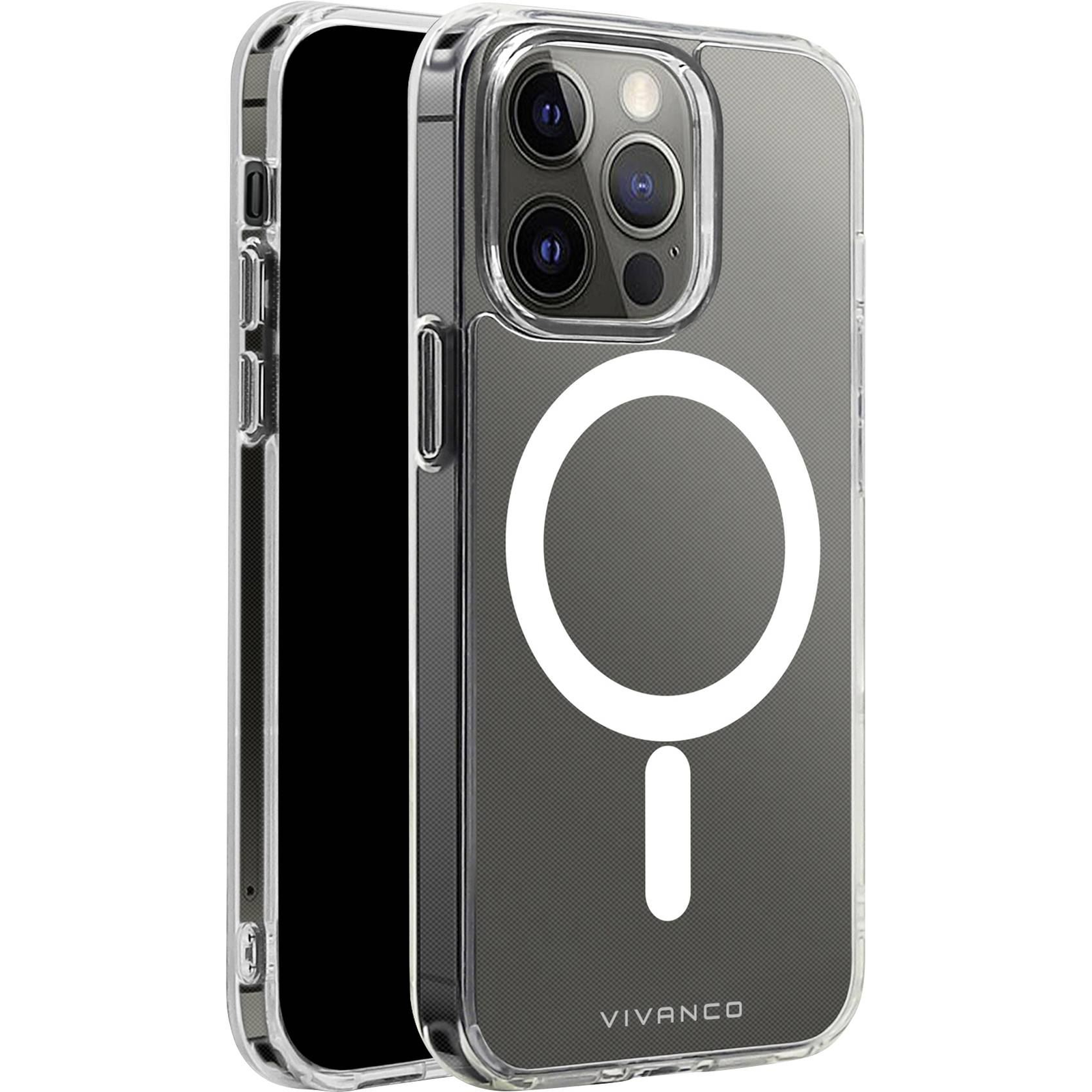 Vivanco Mag Steady Apple iPhone 13 Pro Hátlap Átlátszó (MSASCVVIPH2021PT) (MSASCVVIPH2021PT)