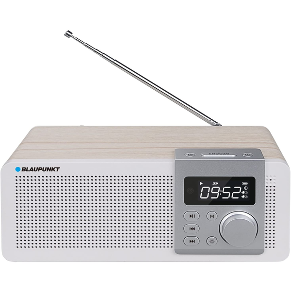 Преносим радиочасовник Blaupunkt PP14BT, Bluetooth, SD, USB, AUX, Аларма, Бежов