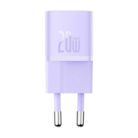 Baseus GaN5 Mini USB-C hálózati töltő 20W lila (CCGN050105) (CCGN050105)