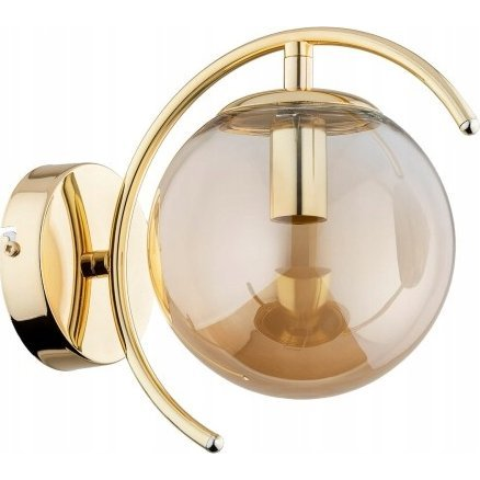 Kinkiet Alfac Alfa El-dorado 91515.10 kinkiet lampa ścienna 1x40W E14 bursztynowy/złoty