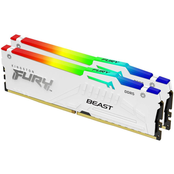Kingston Technology FURY Beast RGB hukommelsesmodul 2 x 32 GB Fejlkorrigerende kode