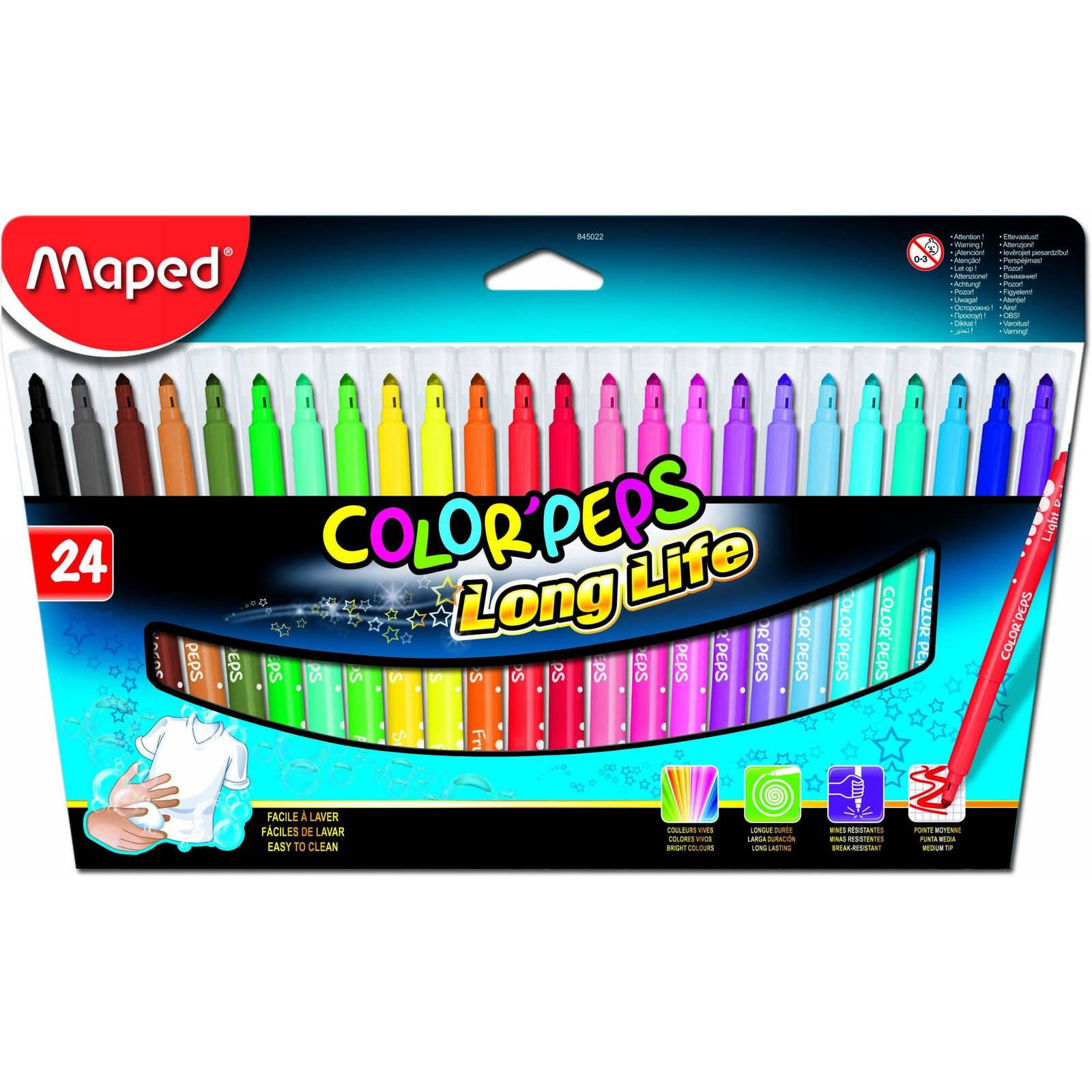 Maped Color'Peps 1-4.75 mm Filctoll készlet -24 szín (845022)