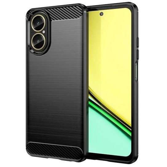 Gigapack Realme C67 4G szálcsiszolt, karbon mintás tok fekete (GP-155103) (GP-155103)