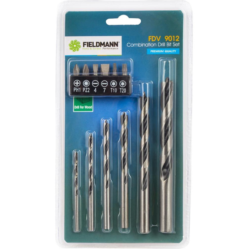 FIELDMANN FDV 9012 Fúrószár és bit készlet, 12 db (50004769)