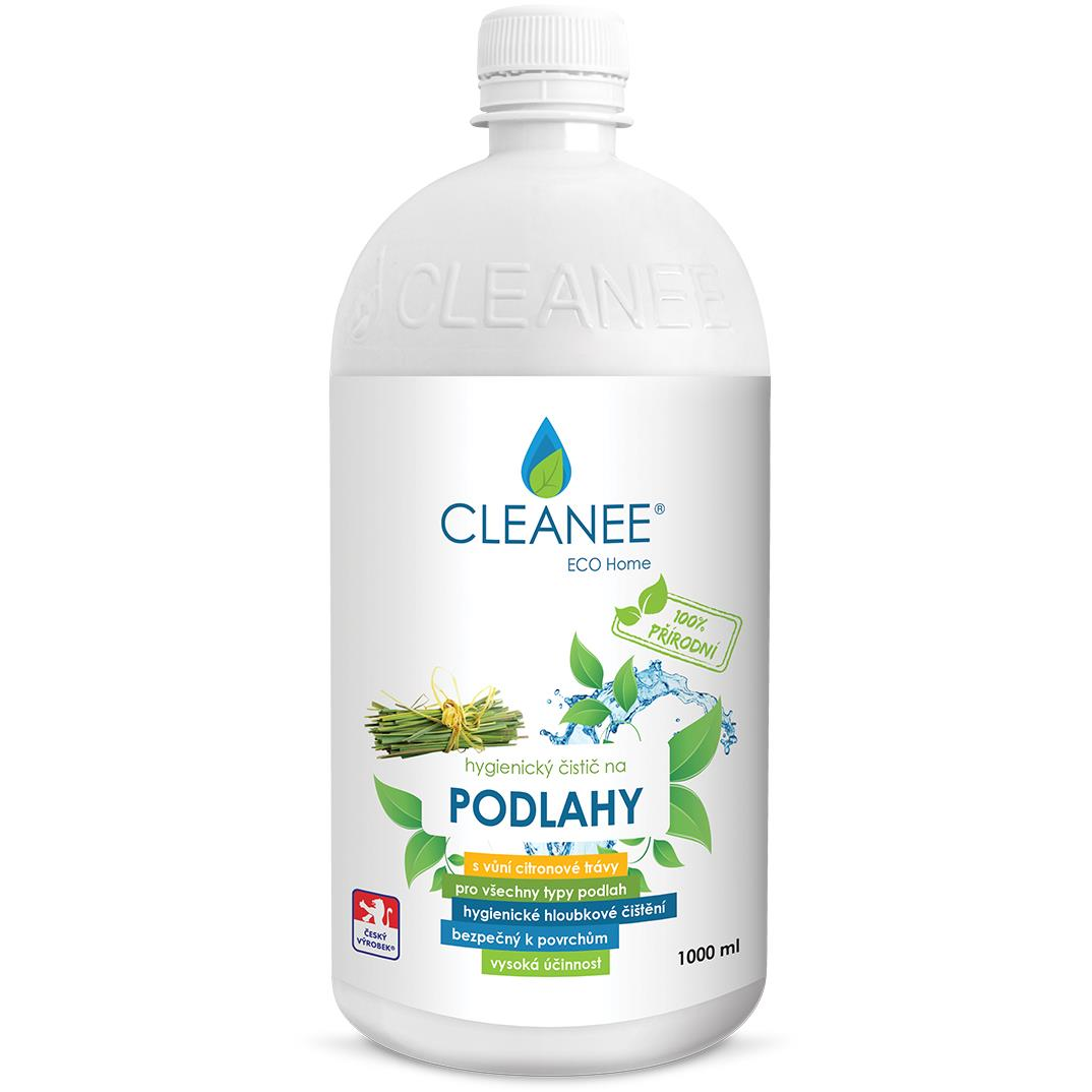 CLEANEE Eco higiénikus padlótisztító citromfű illattal, 1 l (8594201713330)