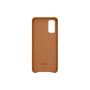 Záda Samsung pro Samsung Galaxy S20 Leather Cover hnědá