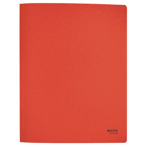 Leitz Recycle karbonsemleges karton gyorslefűző piros (39040025) (leitz39040025)