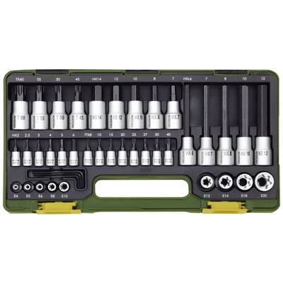 Proxxon Dugókulcs bit betét készlet 1/2, 1/4 42 részes (23290) (23290)