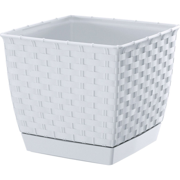 Virágcserép 165 x 142 Mm Fehér RATOLLA Square Prosperplast DRLK165-S449